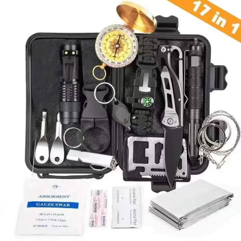 Emergency Preparedness Survival Essentials 17 in 1 - Inside The Bars