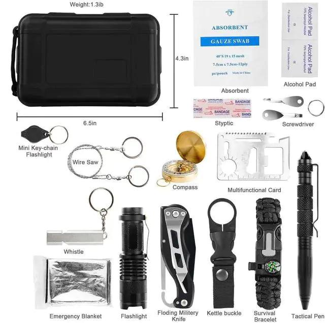 Emergency Preparedness Survival Essentials 17 in 1 - Inside The Bars