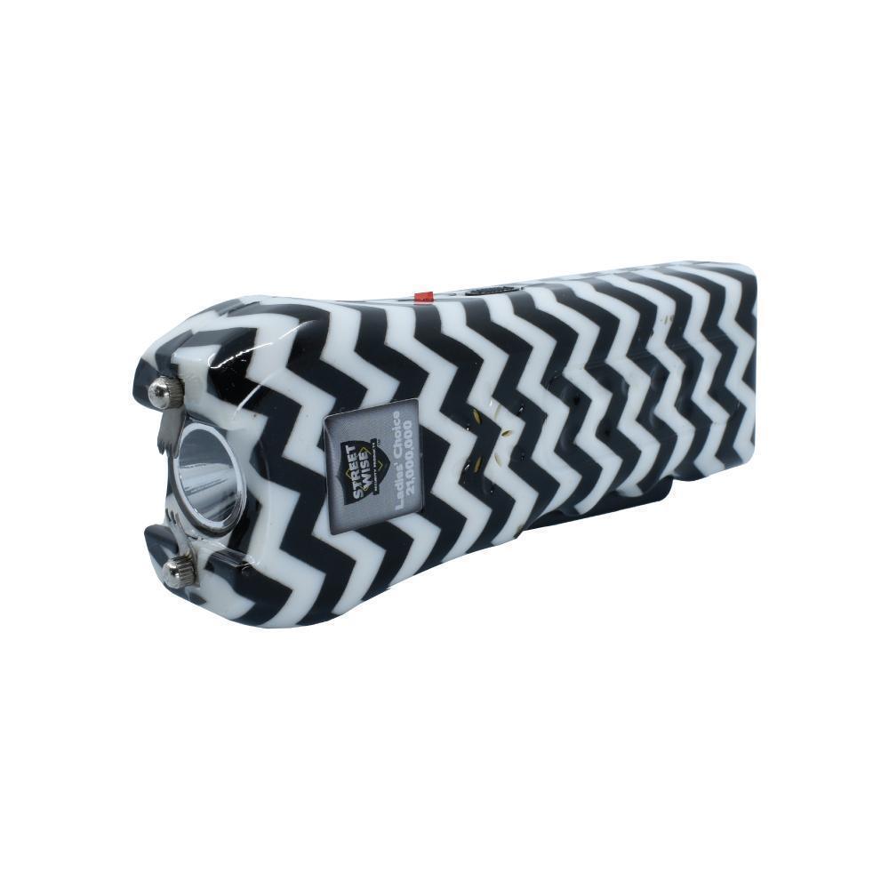 Empower Her 21 Million Volt Self - Defense Stun Gun Quatrefoil Navy - Inside The Bars