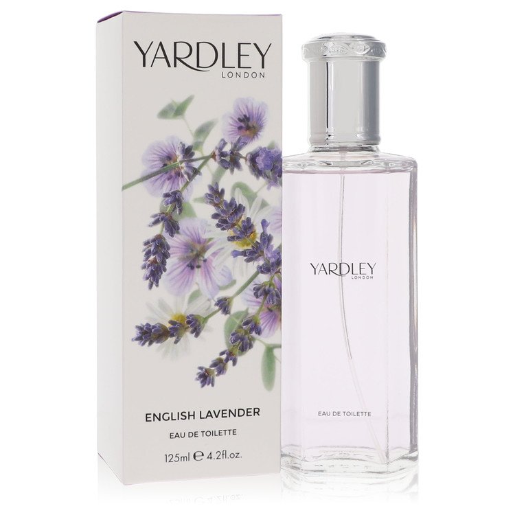 English Lavender by Yardley London Eau De Toilette Spray 4.2 oz for Women - Inside The Bars