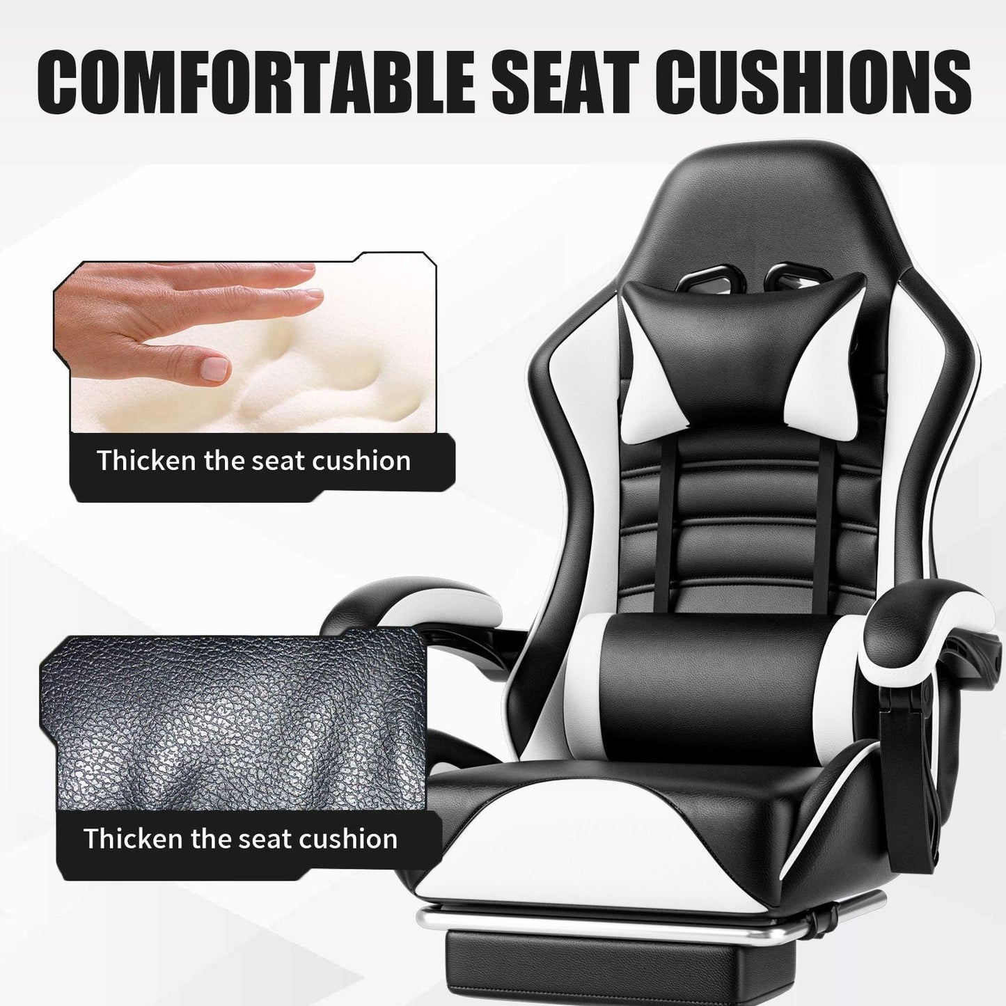 Ergonomic Gaming Chair for Adults with Adjustable Height - Inside The Bars
