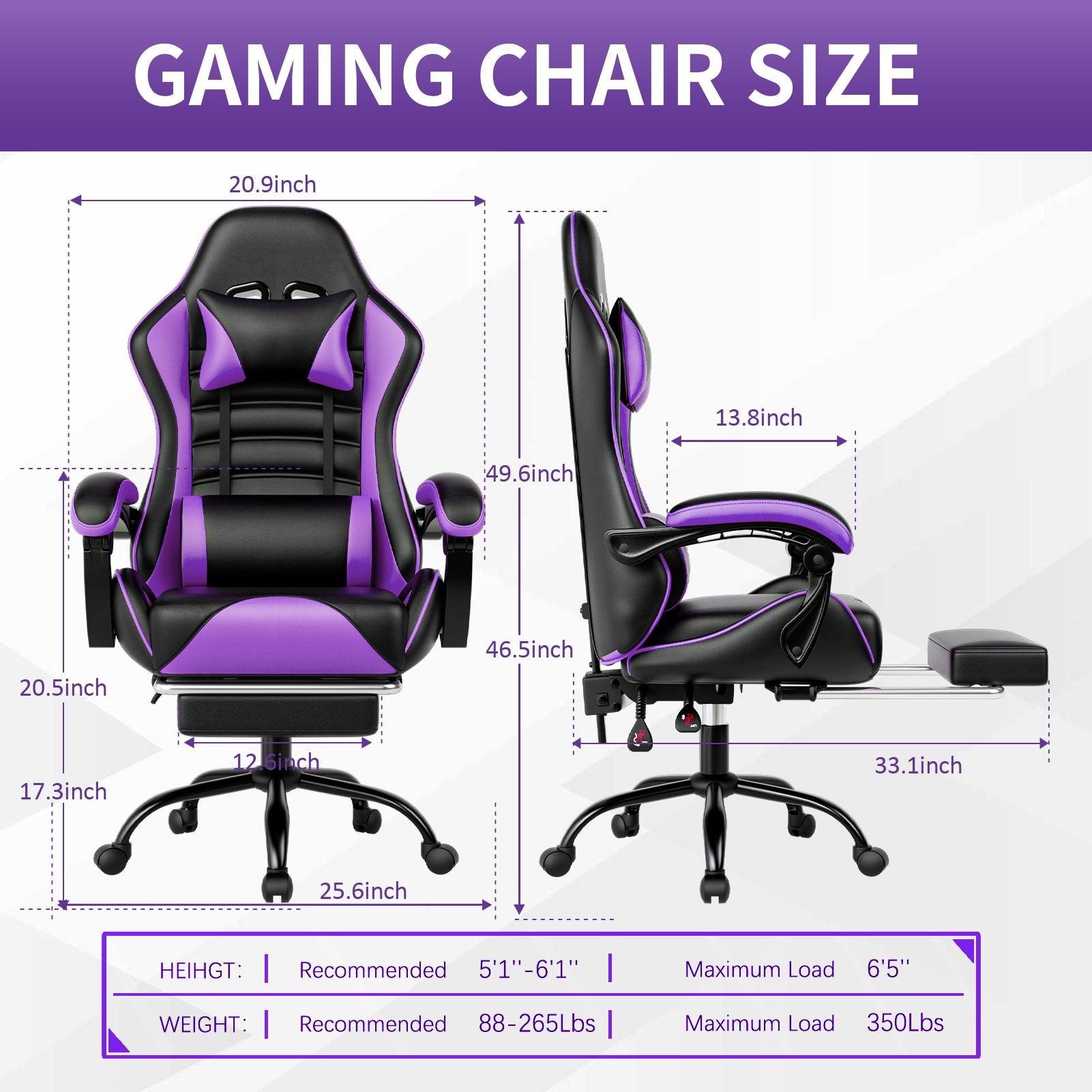 Ergonomic Gaming Chair for Adults with Adjustable Height - Inside The Bars