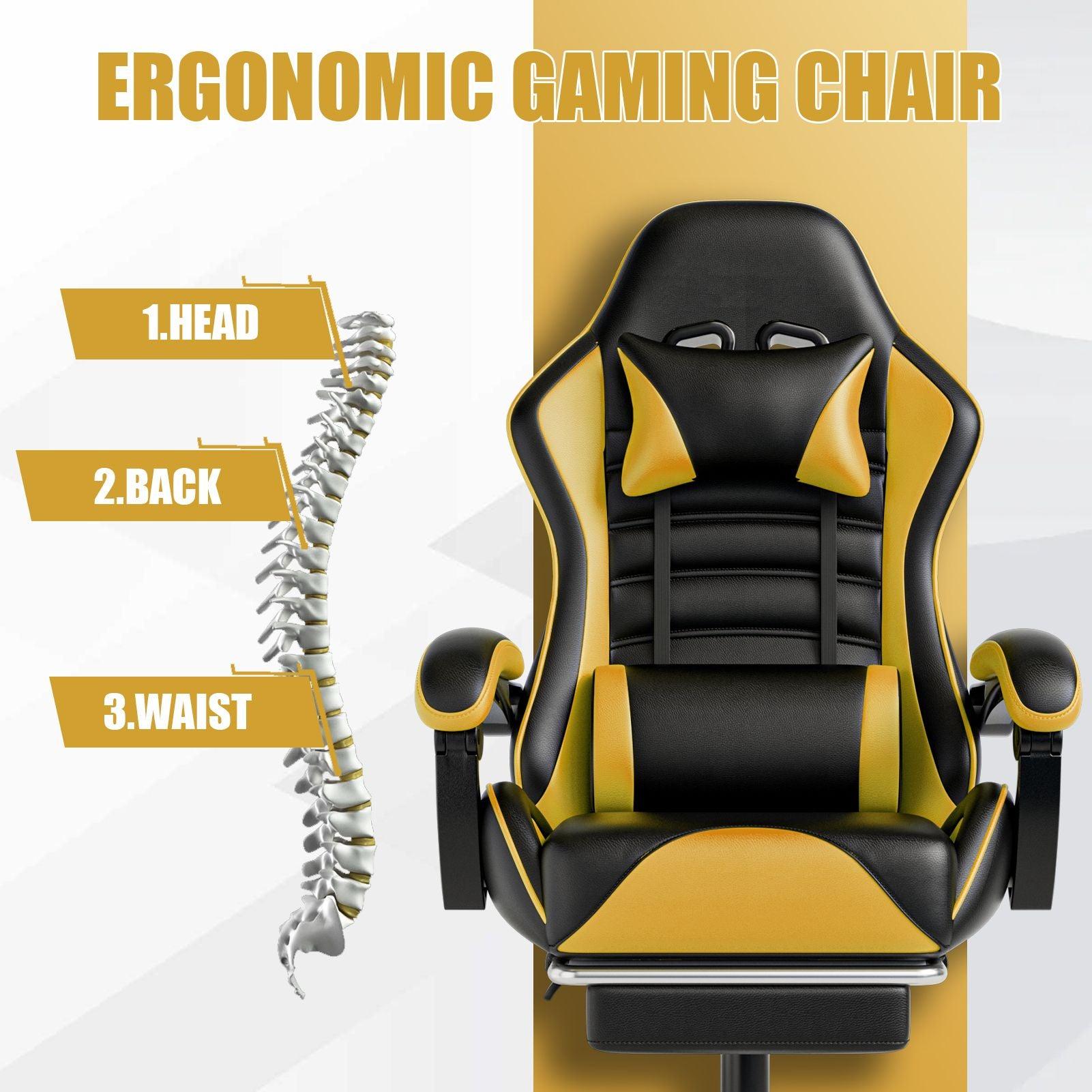 Ergonomic Gaming Chair for Adults with Adjustable Height - Inside The Bars