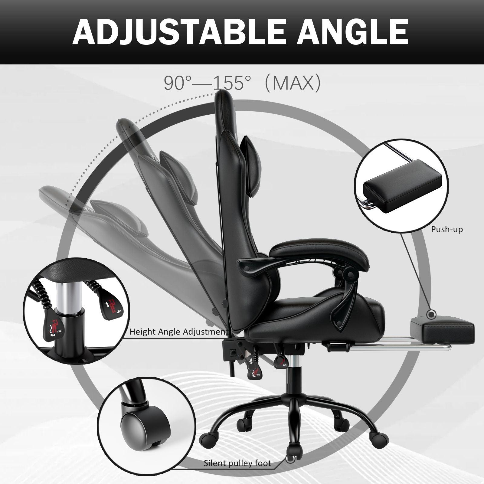 Ergonomic Gaming Chair for Adults with Adjustable Height - Inside The Bars