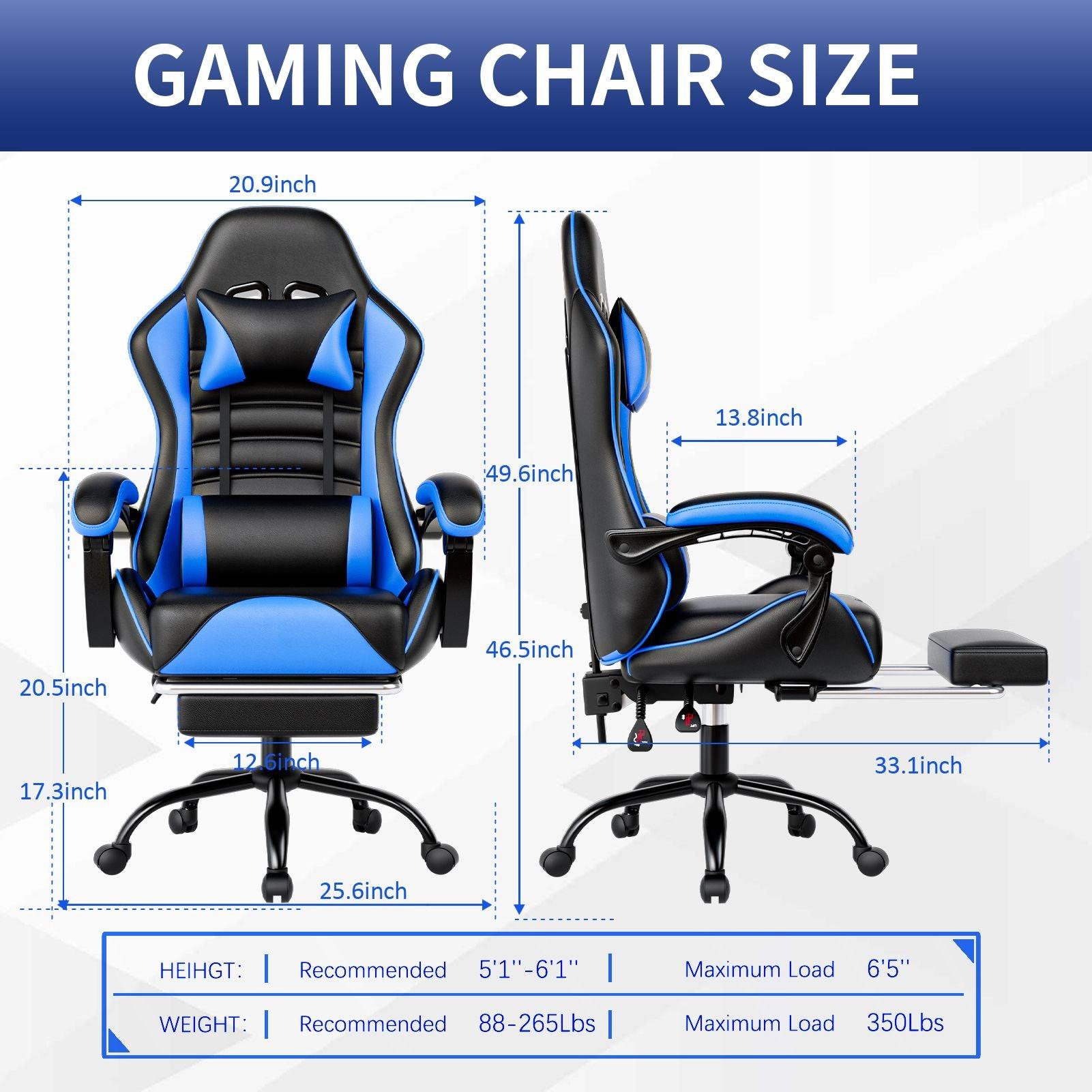 Ergonomic Gaming Chair for Adults with Adjustable Height - Inside The Bars