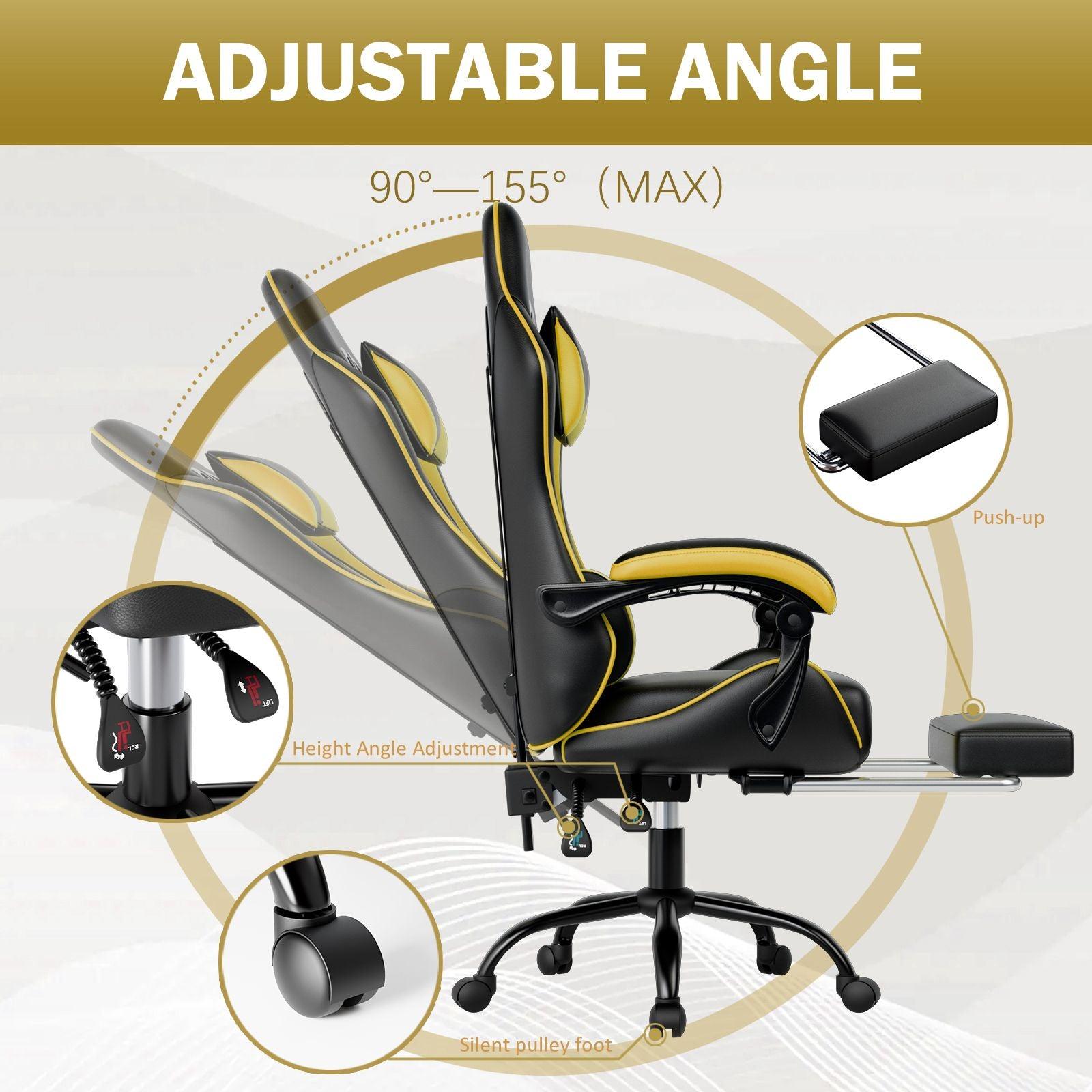 Ergonomic Gaming Chair for Adults with Adjustable Height - Inside The Bars