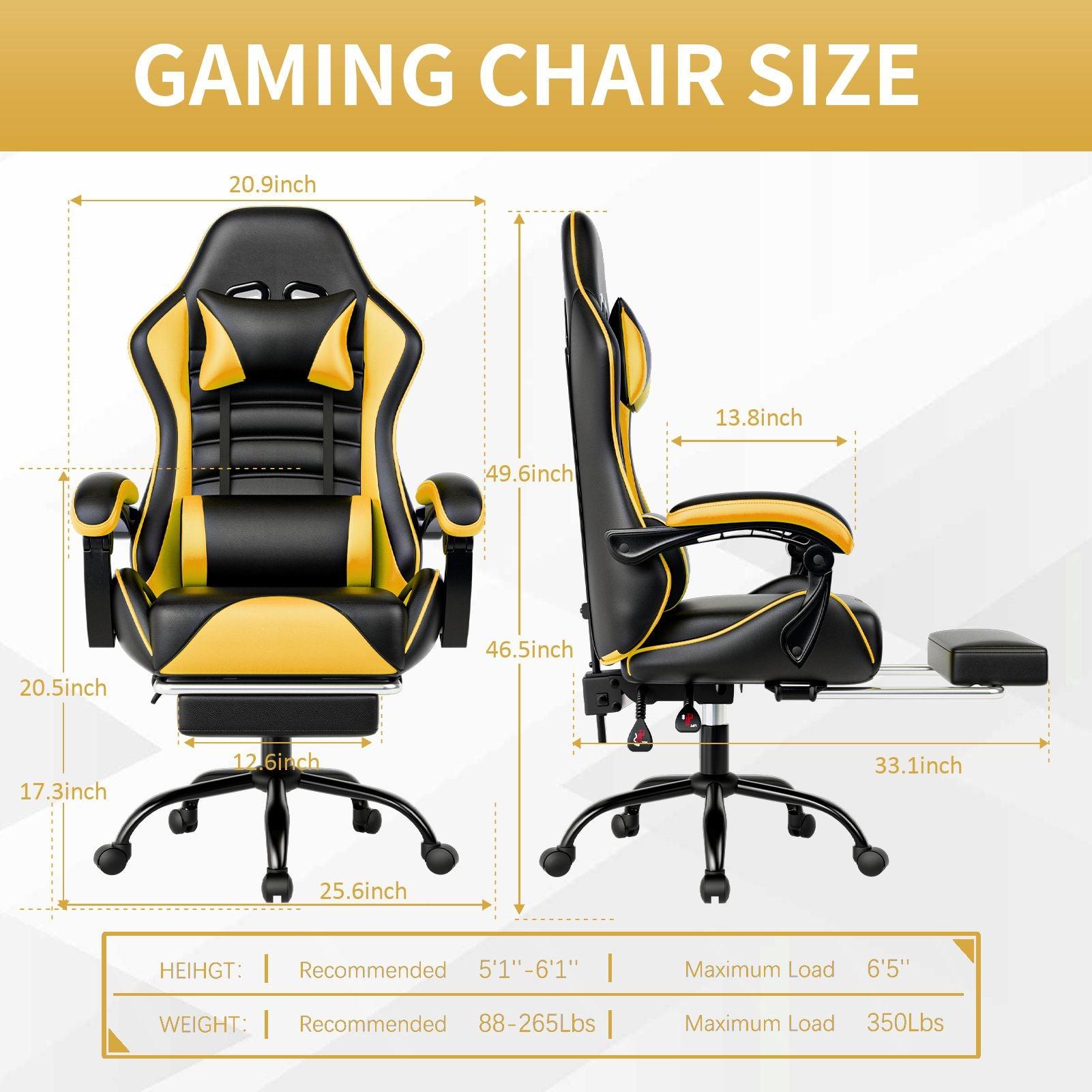 Ergonomic Gaming Chair for Adults with Adjustable Height - Inside The Bars