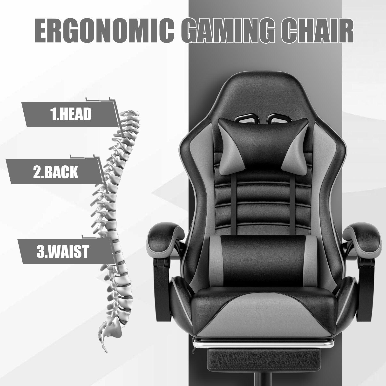 Ergonomic Gaming Chair for Adults with Adjustable Height - Inside The Bars