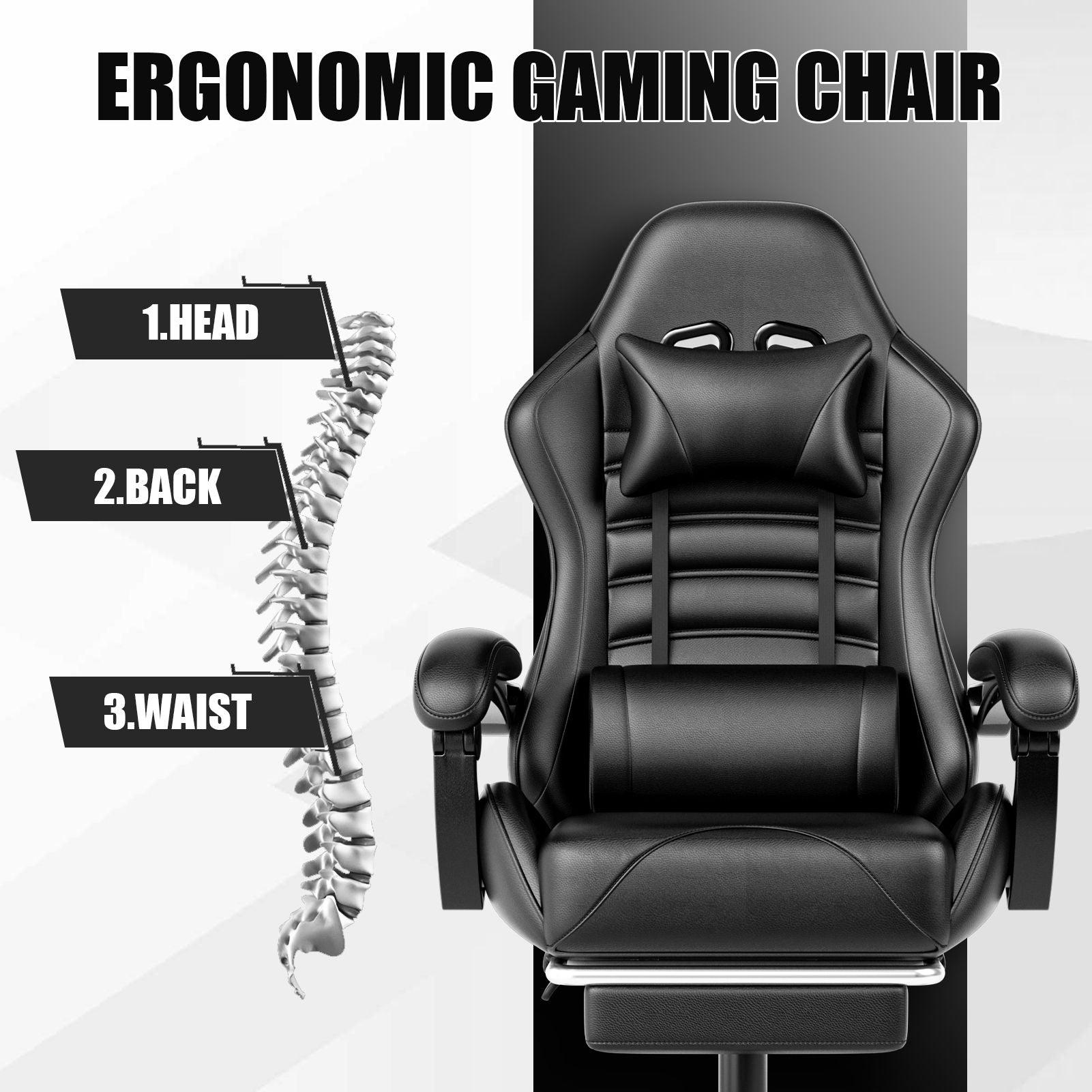 Ergonomic Gaming Chair for Adults with Adjustable Height - Inside The Bars