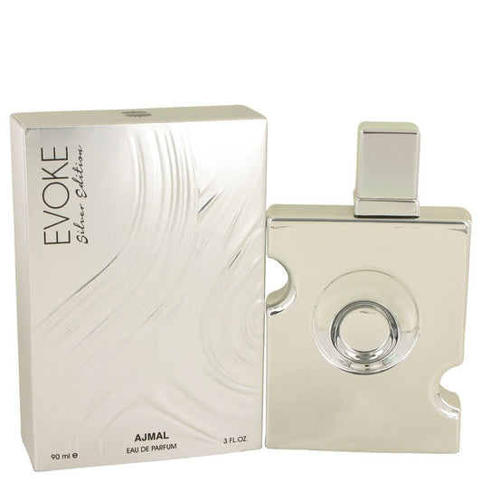 Evoke Silver Edition by Ajmal Eau De Parfum Spray 3 oz for Men - Inside The Bars