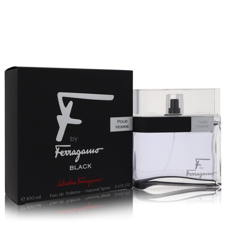F Black by Salvatore Ferragamo Eau De Toilette Spray for Men - Inside The Bars