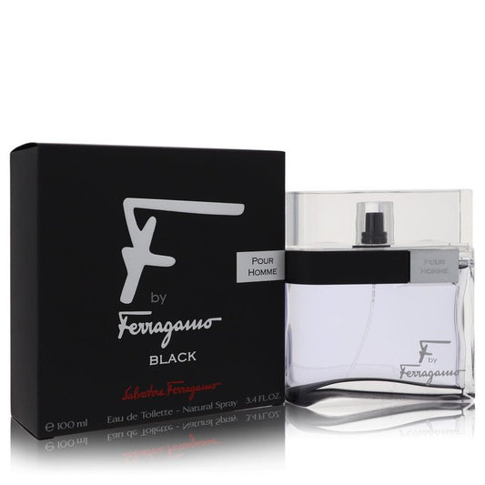 F Black by Salvatore Ferragamo Eau De Toilette Spray for Men - Inside The Bars