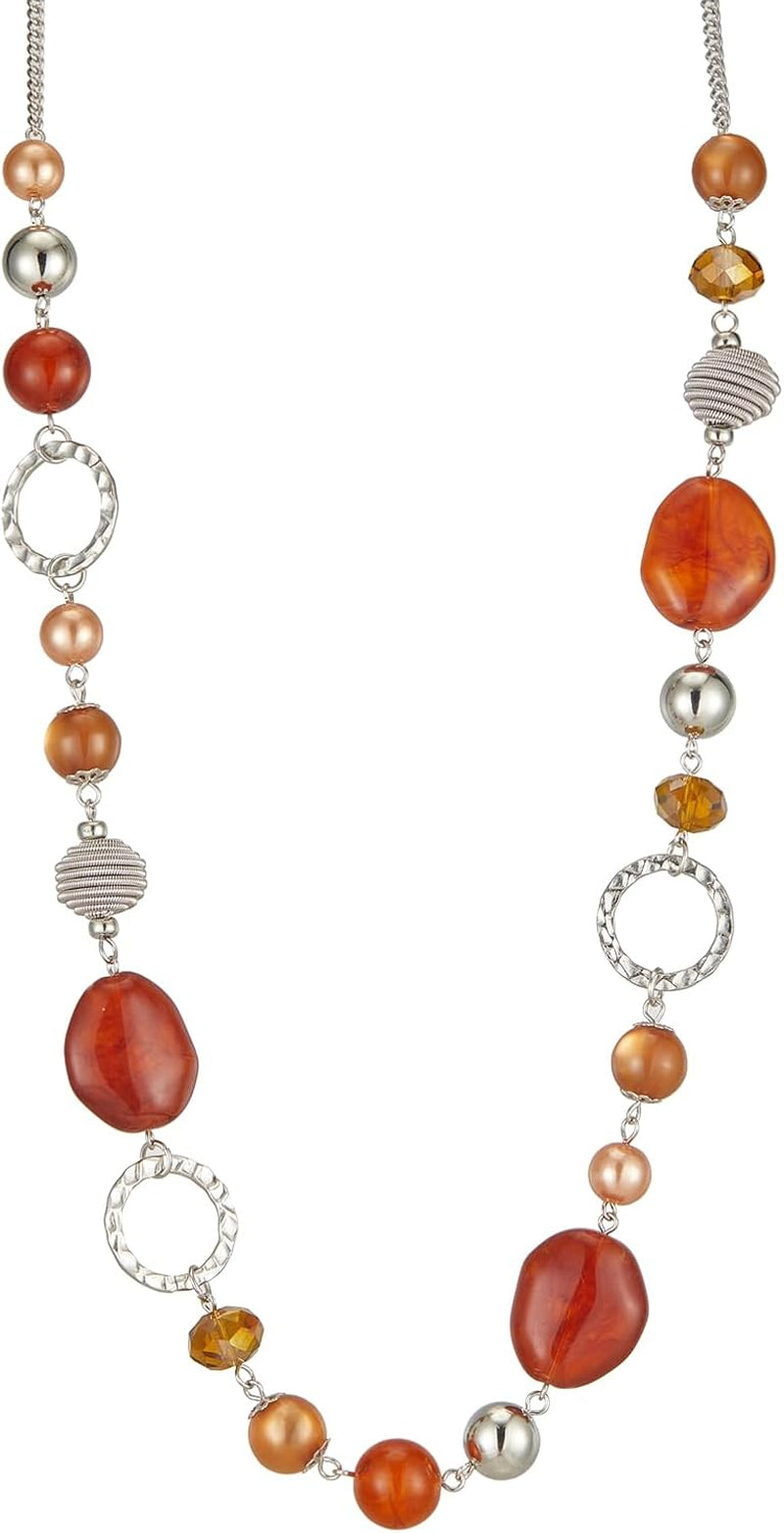 Pearl & Club Long Beaded Necklaces for Women - Fashion Jewelry Sweater Chain Gifts