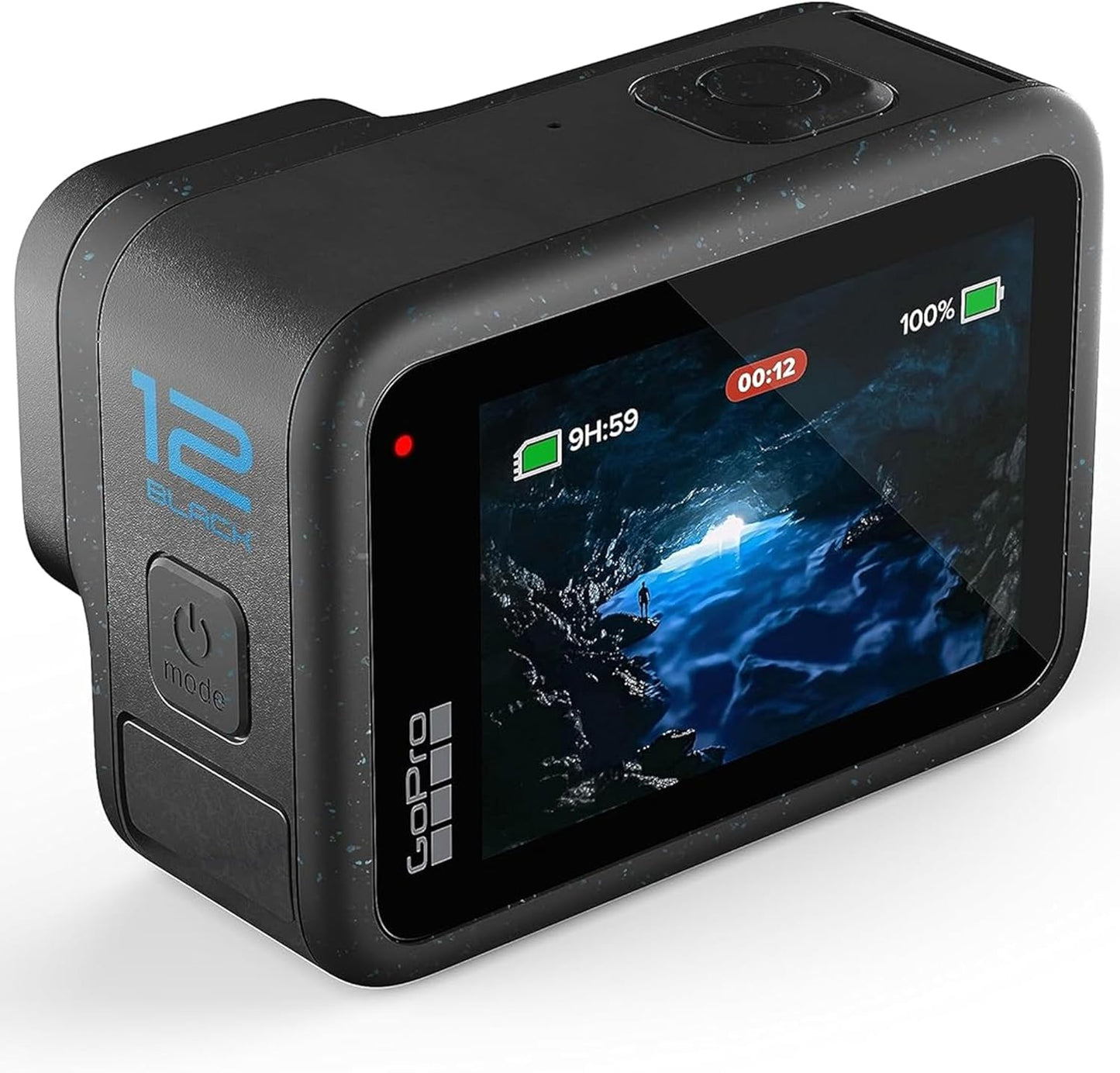 GoPro Hero12 Black E - Commerce Bundle - Waterproof Action Camera with 5.3K60 Ultra HD Video, 27MP Photos, HDR, 1/1.9" Image Sensor, Live Streaming, Webcam, and Advanced Stabilization - Inside The Bars