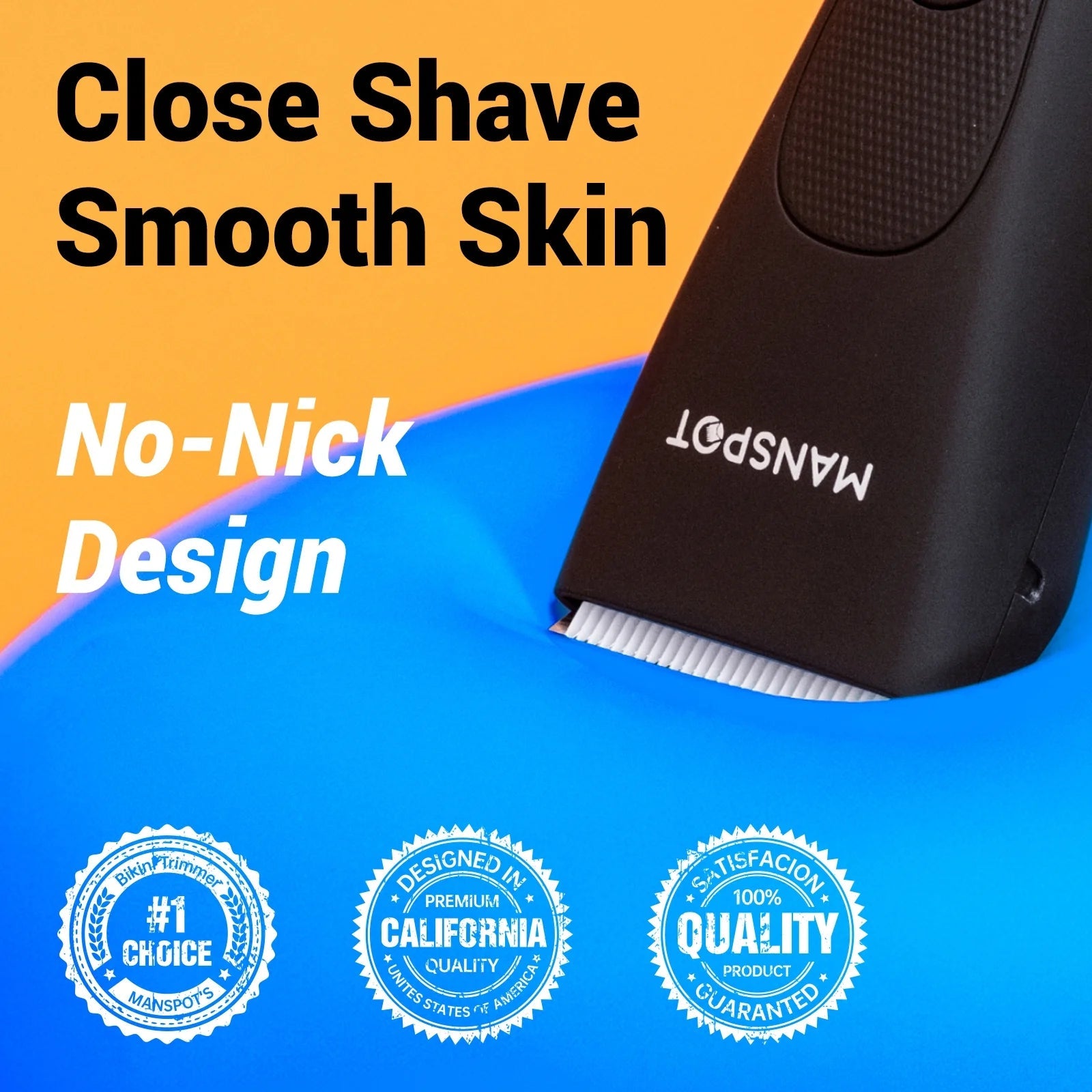 Groin Hair Trimmer for Men Waterproof Ceramiblade Shaver - Inside The Bars