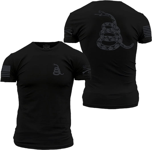 Grunt Style Men's T-Shirt with Concealed Gadsden Design - Inside The Bars