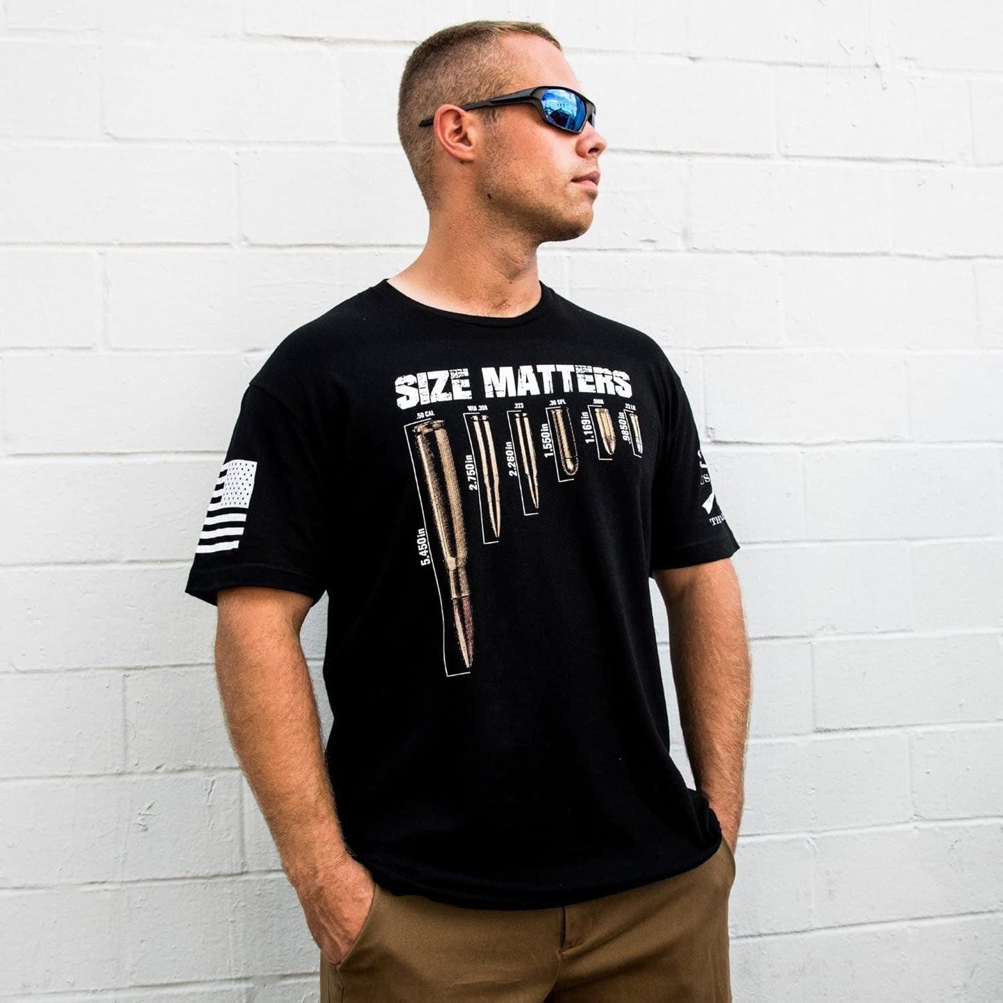 Grunt Style Size Matters Men's T-Shirt for Comfortable Fit - Inside The Bars