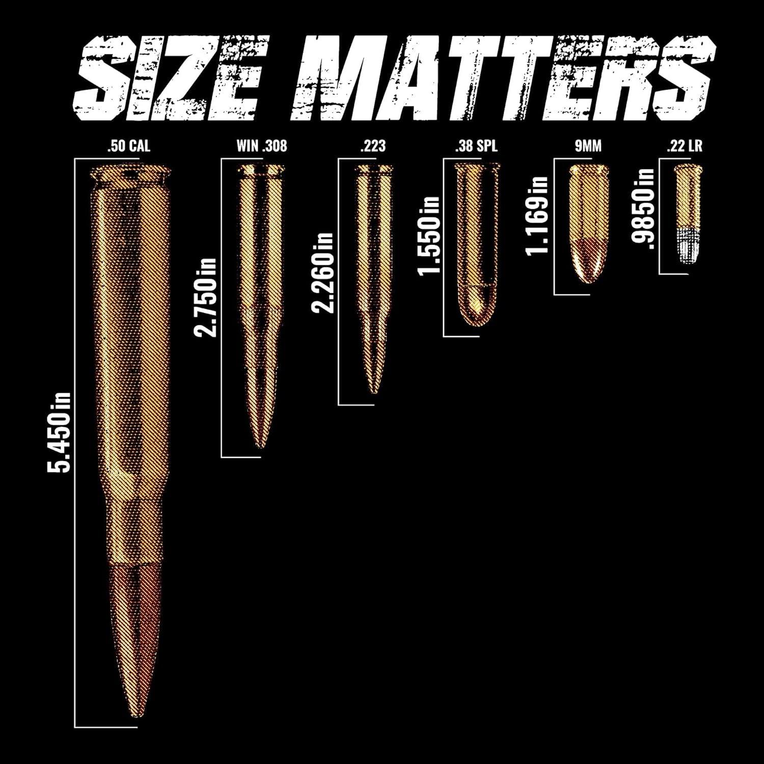 Grunt Style Size Matters Men's T-Shirt for Comfortable Fit - Inside The Bars
