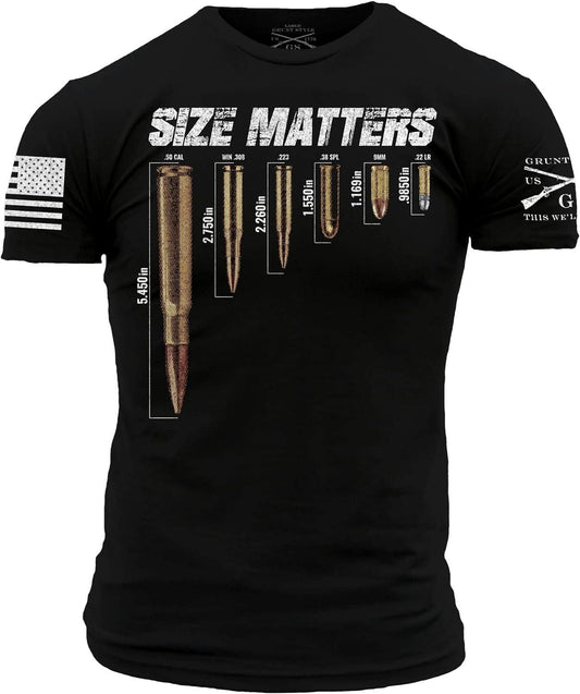Grunt Style Size Matters Men's T-Shirt for Comfortable Fit - Inside The Bars