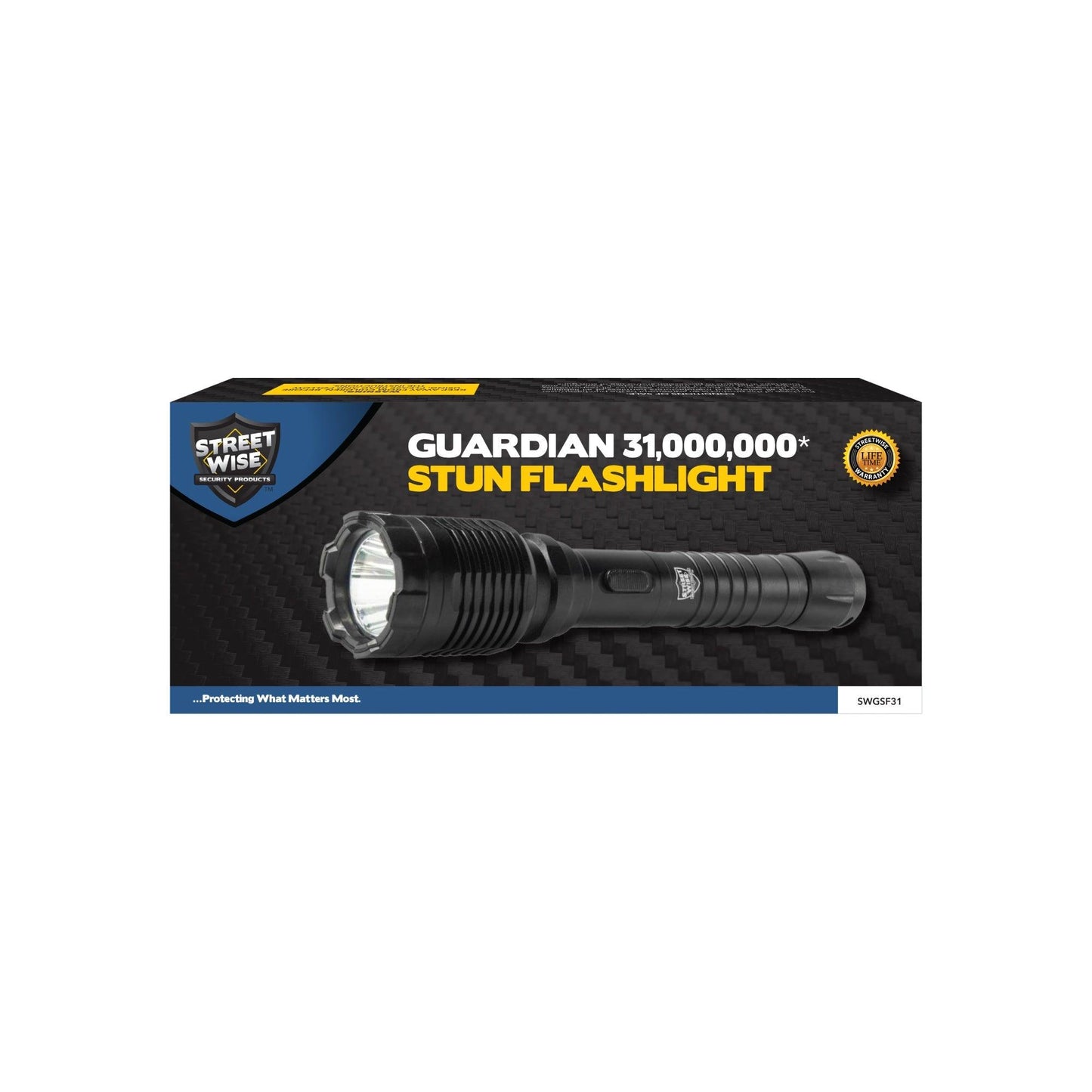 Guardian 31,000,000* Stun Gun Flashlight - Inside The Bars