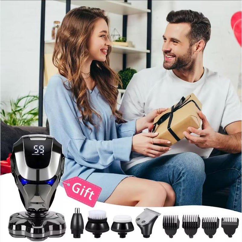 Head Shavers for Men - Electric Razor 5 - In - 1 Grooming Kit - Inside The Bars
