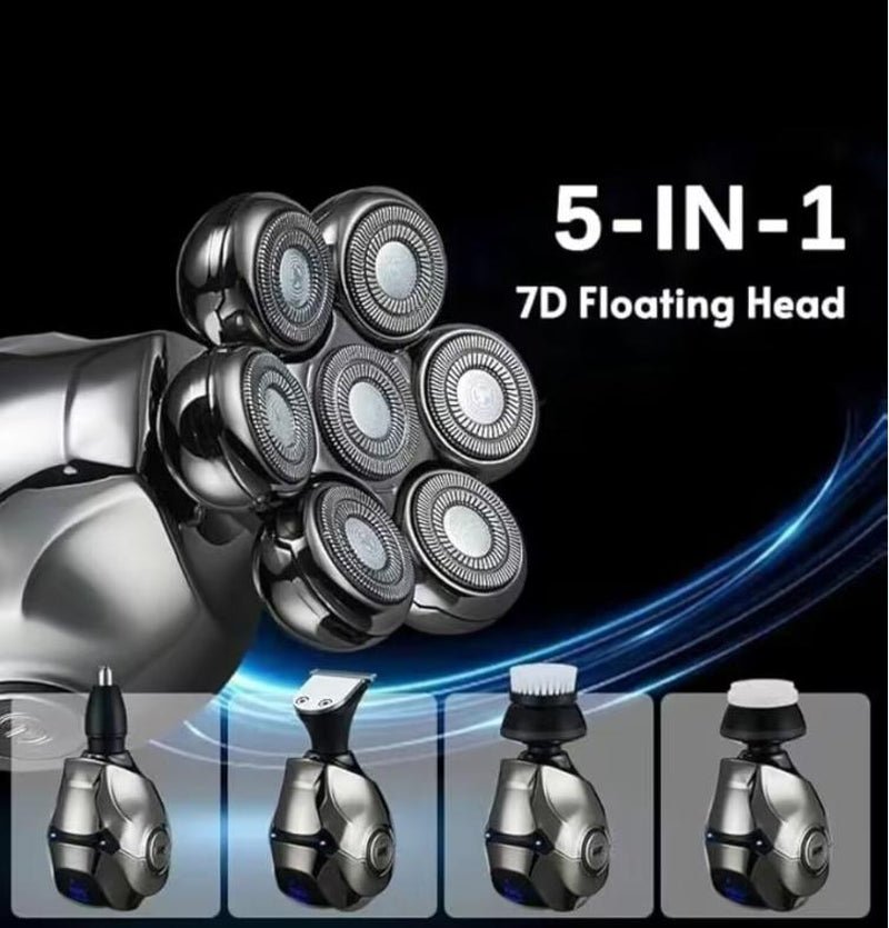 Head Shavers for Men - Electric Razor 5 - In - 1 Grooming Kit - Inside The Bars