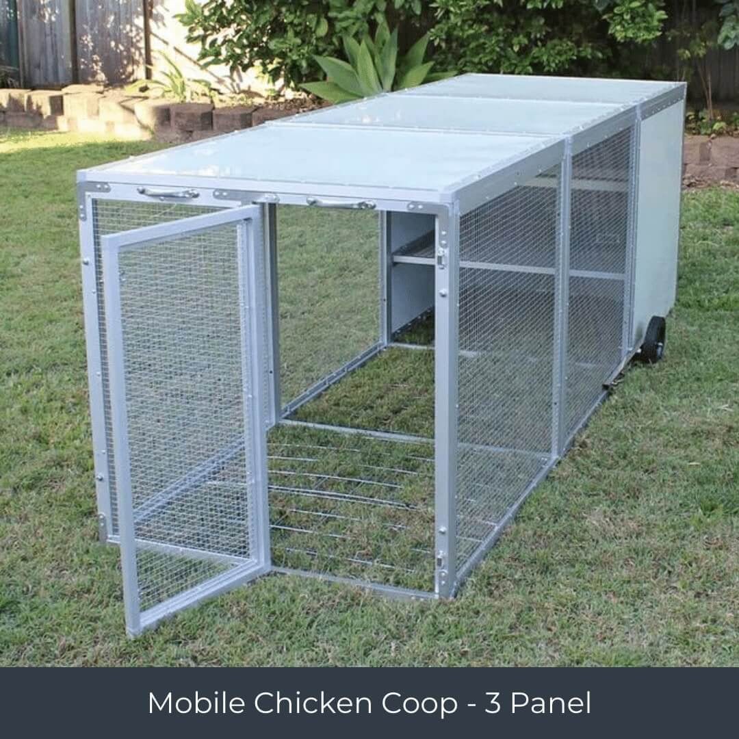 High - Quality Mobile Chicken Coop Chicken Tractor for 8 Chickens - Inside The Bars