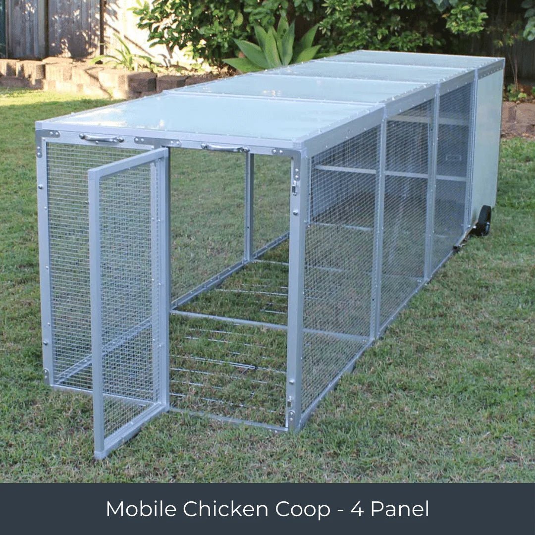 High - Quality Mobile Chicken Coop Chicken Tractor for 8 Chickens - Inside The Bars