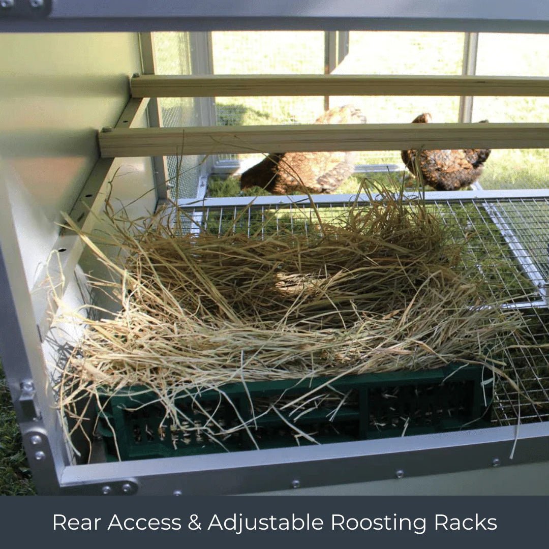 High - Quality Mobile Chicken Coop Chicken Tractor for 8 Chickens - Inside The Bars