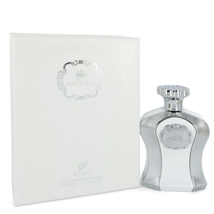 His Highness White by Afnan Eau De Parfum Spray 3.4 oz Men - Inside The Bars