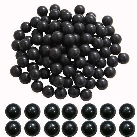100 X .68 Cal Paintballs Reusable for Training Solid Nylon Ammo for Self Defense