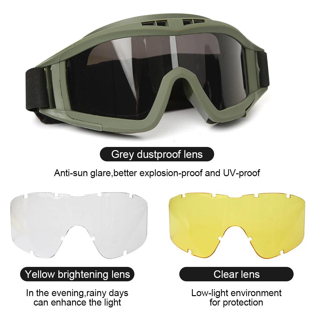 JSJM Tactical Adventure Goggles - Inside The Bars