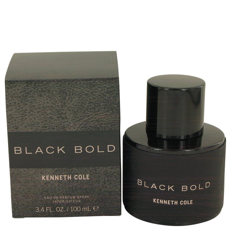 Kenneth Cole Black Bold by Kenneth Cole Eau De Parfum Spray 3.4 oz for Men - Inside The Bars