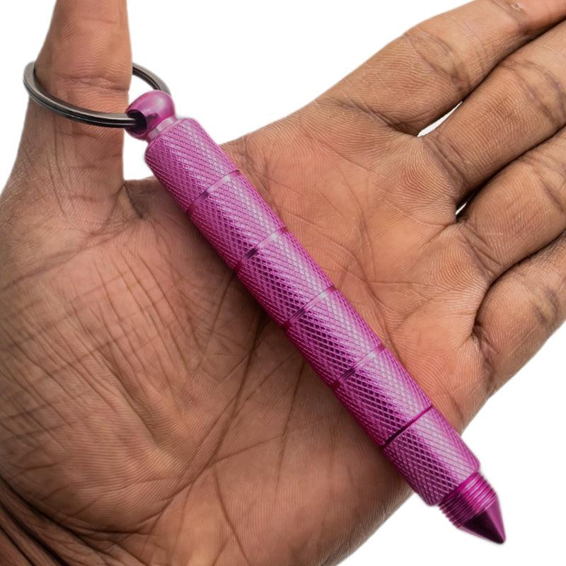 Kubotan Keychain Hidden Knife - Inside The Bars