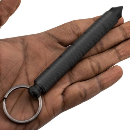 Kubotan Keychain Hidden Knife - Inside The Bars