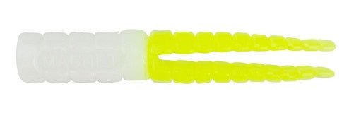 Leland Crappie Magnet 1.5in 15ct White/Chartreuse - Inside The Bars