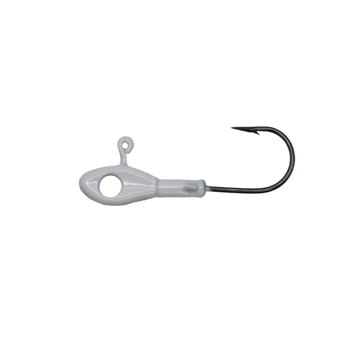Leland Crappie Magnet Eye Hole Minnow Heads 5ct 1/16oz White - Inside The Bars