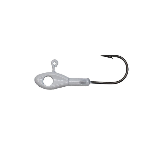 Leland Crappie Magnet Eye Hole Minnow Heads 5ct 1/16oz White - Inside The Bars