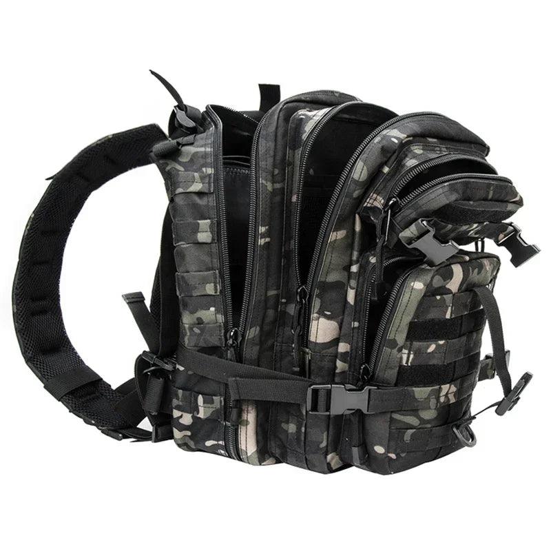 LQARMY 35L Molle Tactical Rucksack for Men and Women - Versatile Backpack for Travel, Camping, Hunting, and Hiking - Inside The Bars