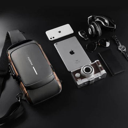 Luxury Leather Crossbody Bag - Inside The Bars