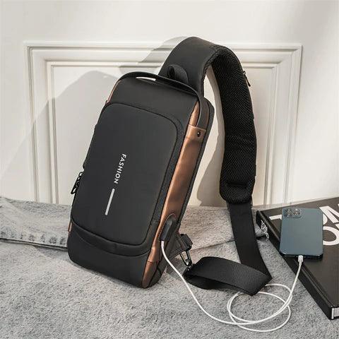 Luxury Leather Crossbody Bag - Inside The Bars