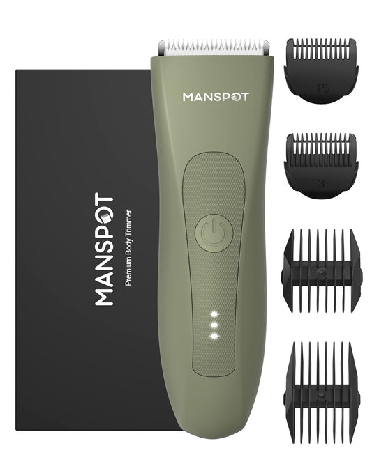 Manscape Body Hair Trimmer, Waterproof Battery - Powered - Inside The Bars