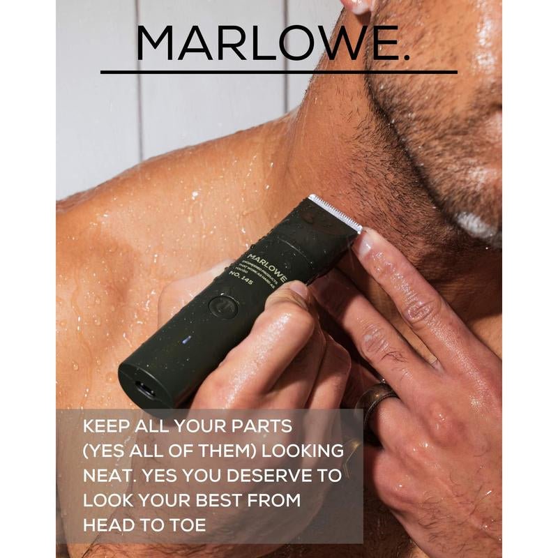 Marlowe No 145 Body Hair Trimmer for Men Waterproof Cordless - Inside The Bars
