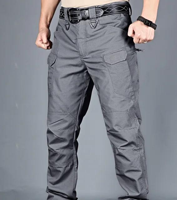 Men's Waterproof Tactical Cargo Pants, SWAT - Ready Combat Trousers with Versatile Pocket Design, Durable Outdoor Pants 2024 - Inside The Bars