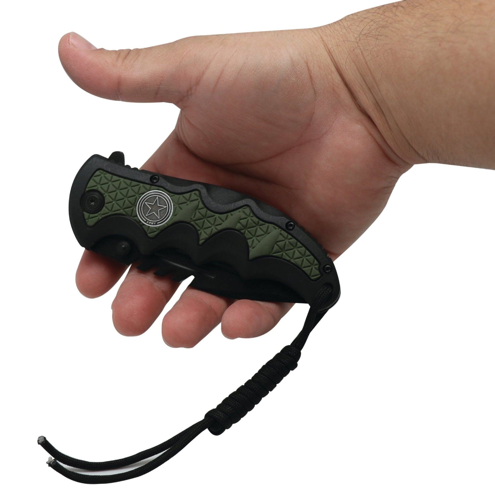 Military Medallion 8.5" Rescue Knife - Inside The Bars