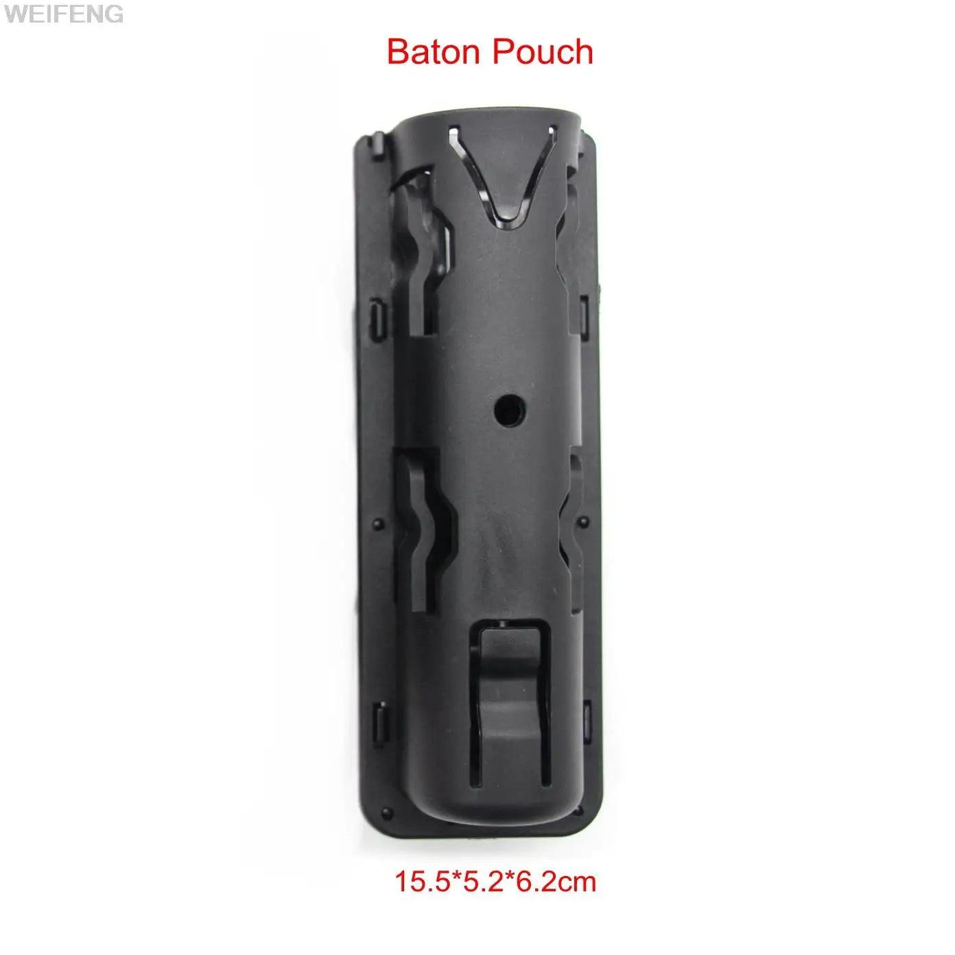 Molle Tactical Holster for Pepper Spray, Flashlight, and Baton - 360° Rotatable Self Defense Tool Holder - Inside The Bars