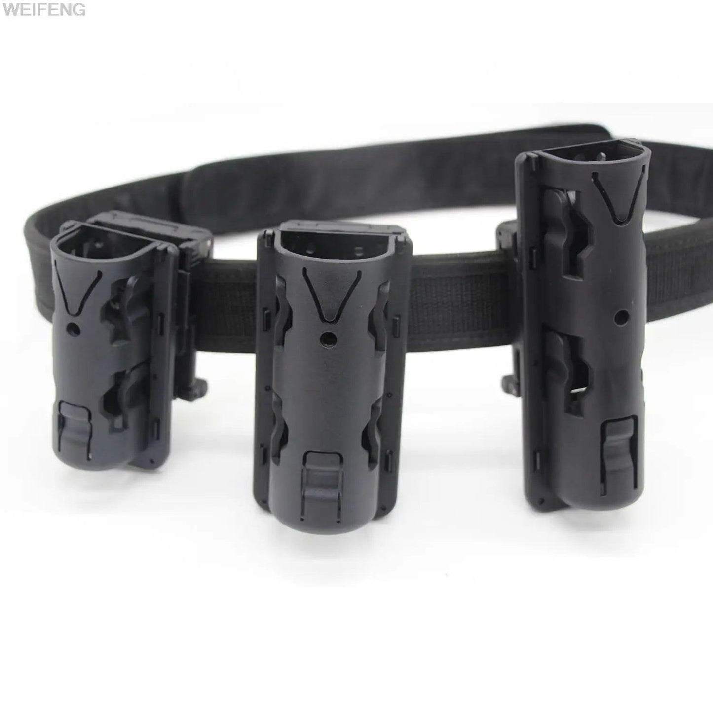 Molle Tactical Holster for Pepper Spray, Flashlight, and Baton - 360° Rotatable Self Defense Tool Holder - Inside The Bars