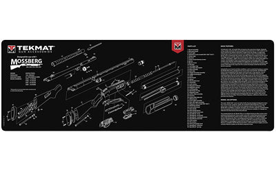 Mossberg Shotgun Cleaning Mat with Microfiber Towel - 12"x36" Black - Inside The Bars