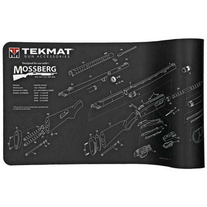 Mossberg Shotgun Cleaning Mat with Microfiber Towel - 12"x36" Black - Inside The Bars
