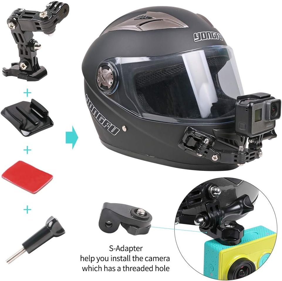 Motorcycle Helmet Chin Mount Kit for GoPro Hero Series - Inside The Bars